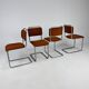 Set of 4 Mid-Century Gispen 101 Dining Chairs, 1940s