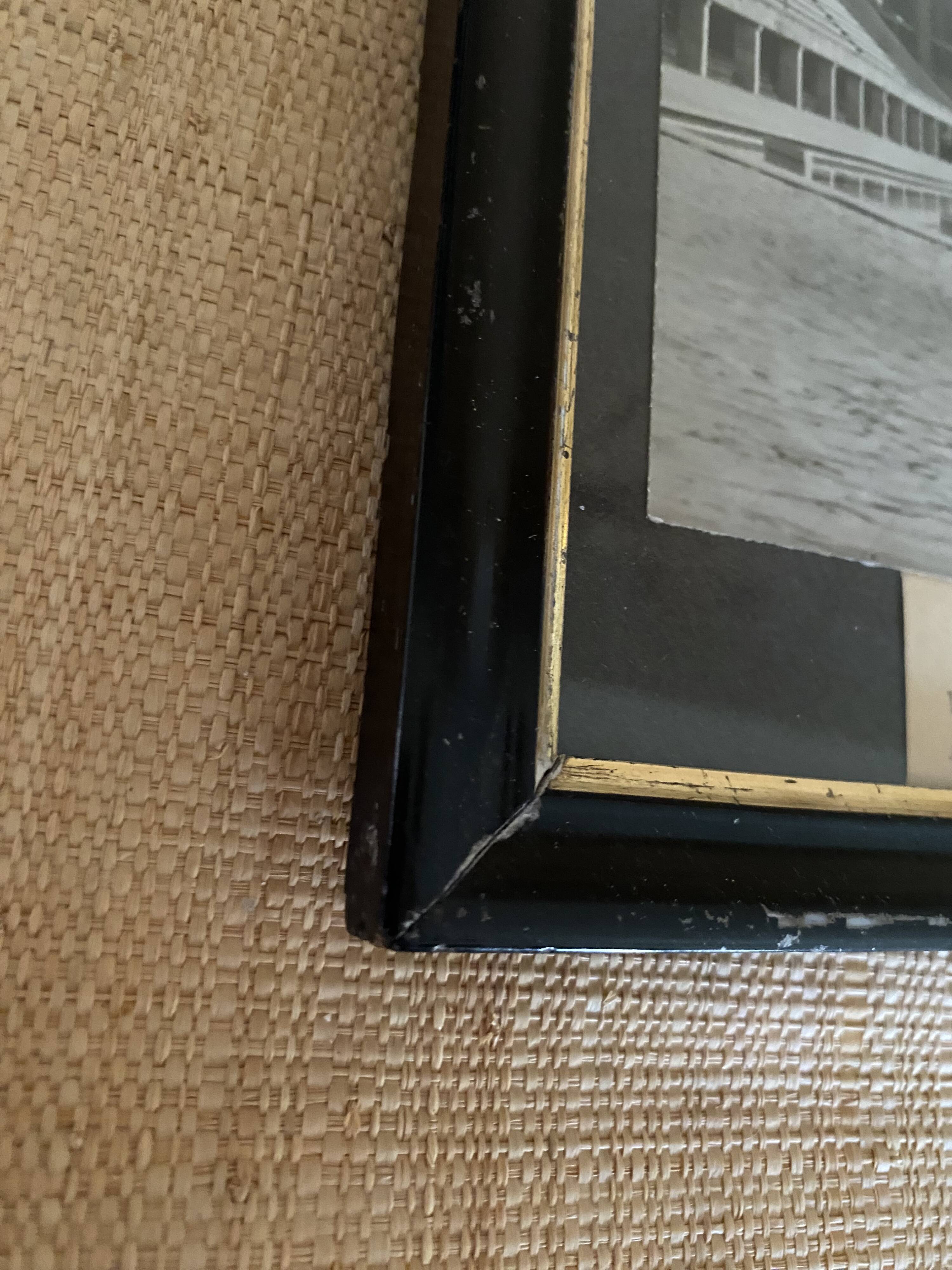 Photo Architecture 1936 framed under glass