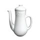 White ceramic coffee pot from Sarreguemines.