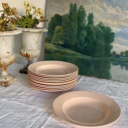 Set of 12 plates Digoin Sarreguemines