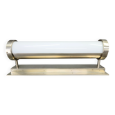 Bauhaus Nickel Wall Light with Glass Tube, 1930s