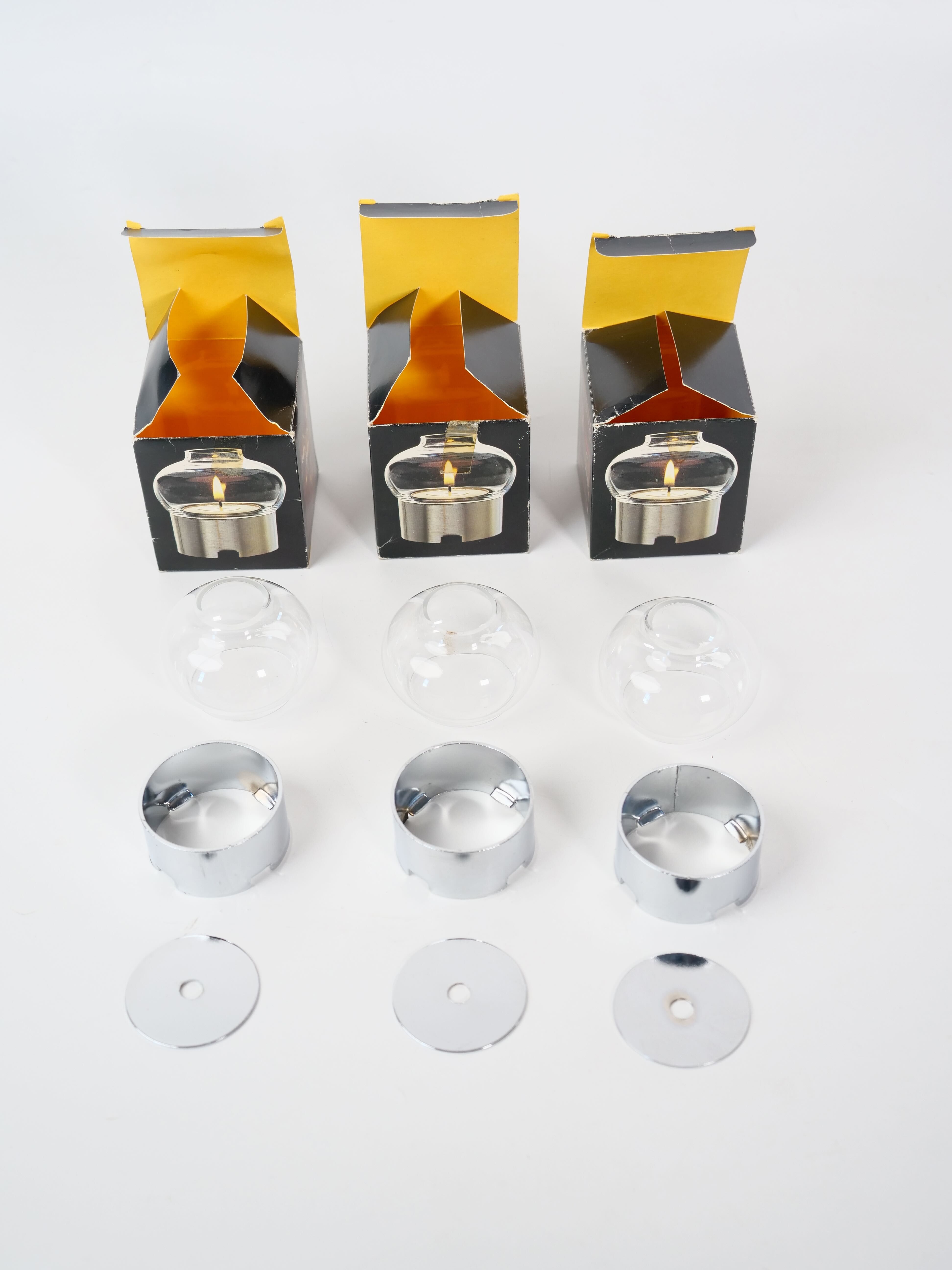 Swedish design candle holders Boda in trio