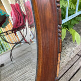 Beveled wooden mirror 52x82cm