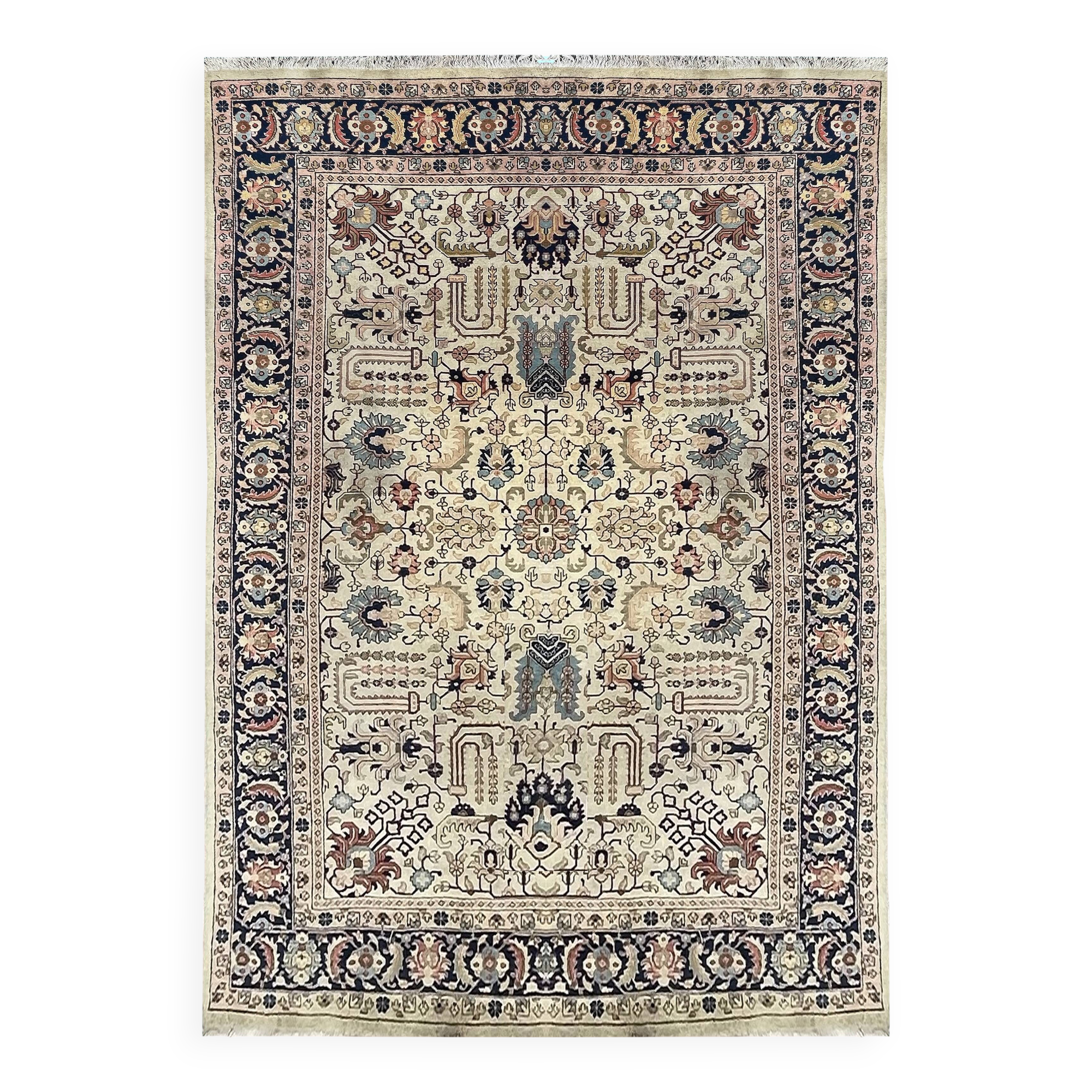 Iranian Tabriz oriental rug - handmade: 3.30 X 2.40 meters - wool on cotton weft