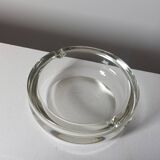 Vintage mid century hand cut crystal glass cigar ashtray
