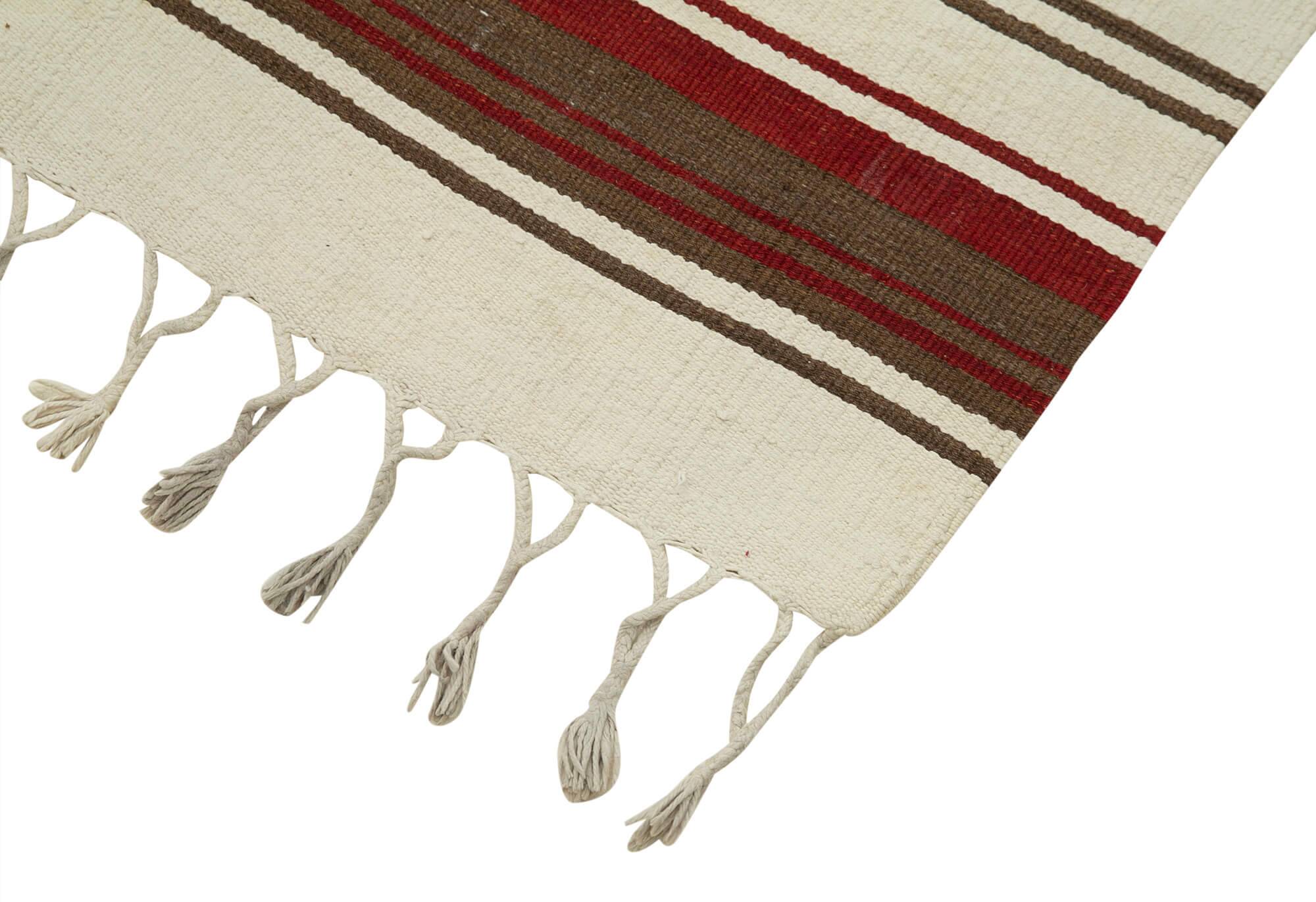 Turkish Handmade Vintage Anatolian Kilim 111 cm x 330 cm