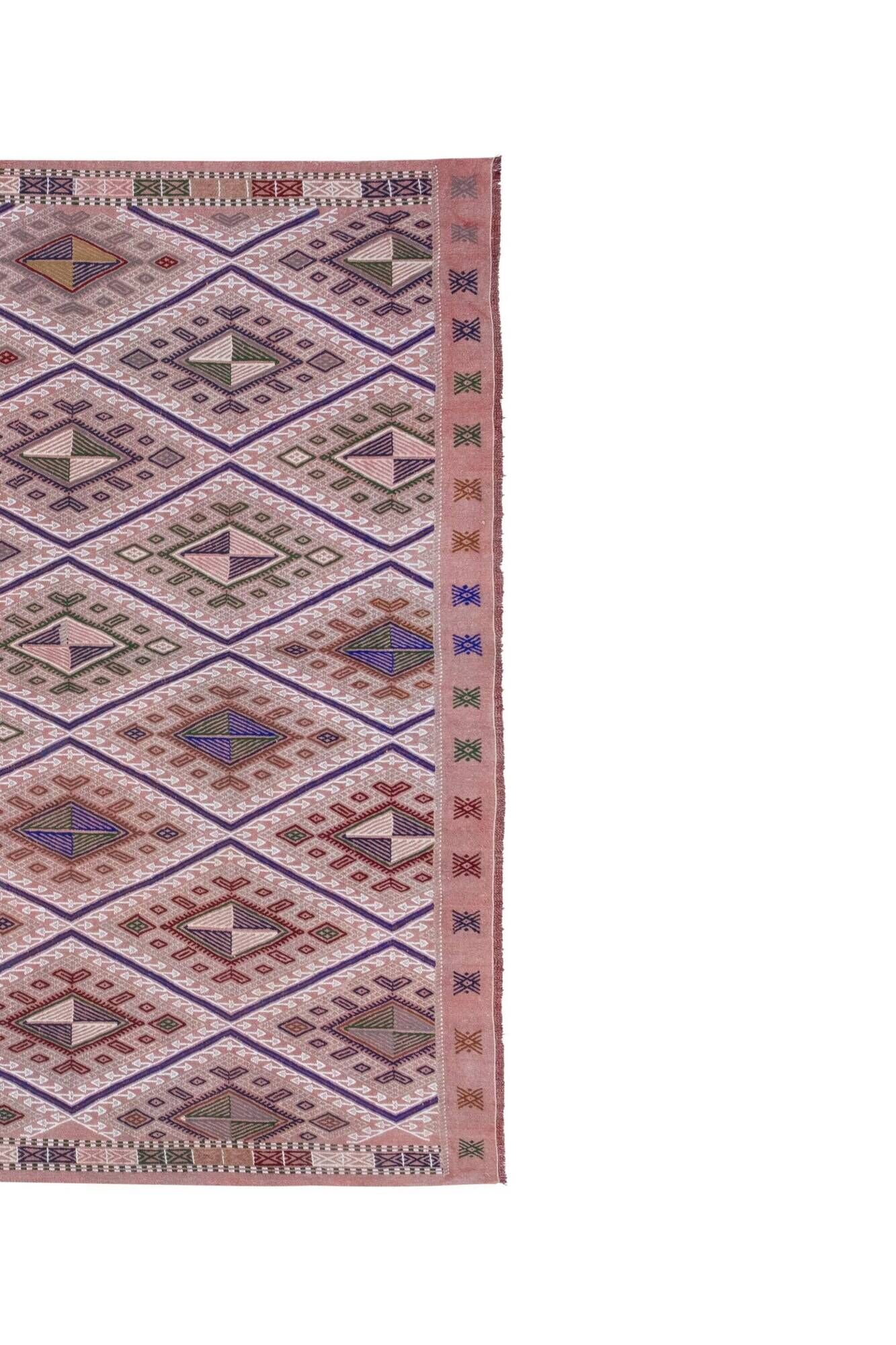 Vintage Turkish kilim, handwoven, 170x217 cm.