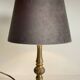 MASSIVE BRASS LAMP and VINTAGE Velvet