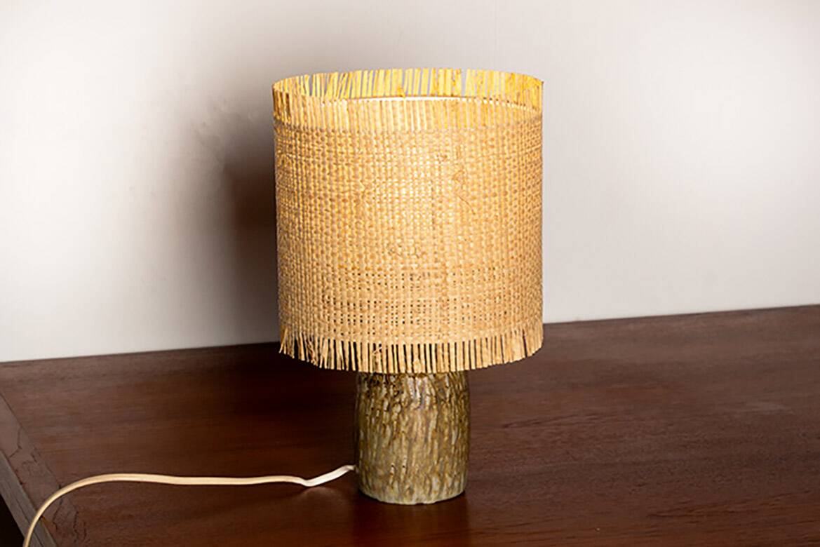 Swedish ceramic floor lamp from the “Rubus” series by Gunnar Nylund, 1960s