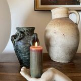 Plaster candle holder sculpture