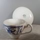 Ensemble de 4 tasses et sous-tasses bleues de Johnson Bros - England, 1970