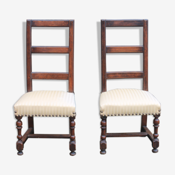 Paire de chaises Louis XIII