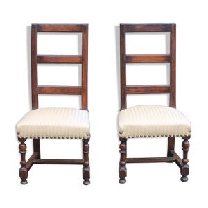 Paire de chaises louis - xiii