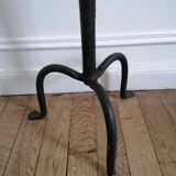 Tripod lamp in wrought iron