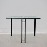Catellan italia side table in metal and glass, 1980