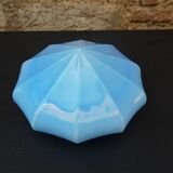 Blue glass diamond globe
