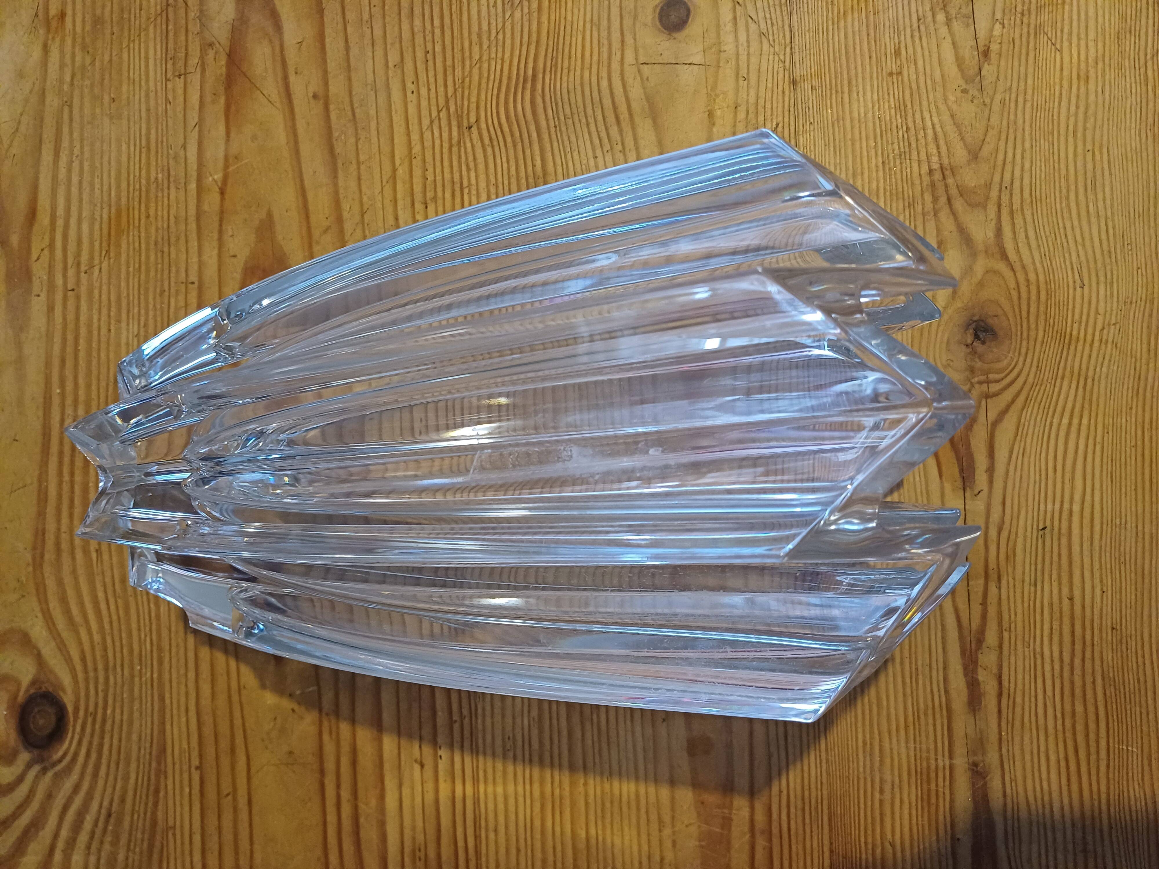 Art deco crystal vase