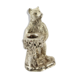 Metal Bear Bougeoir