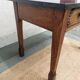 brutalist wooden table