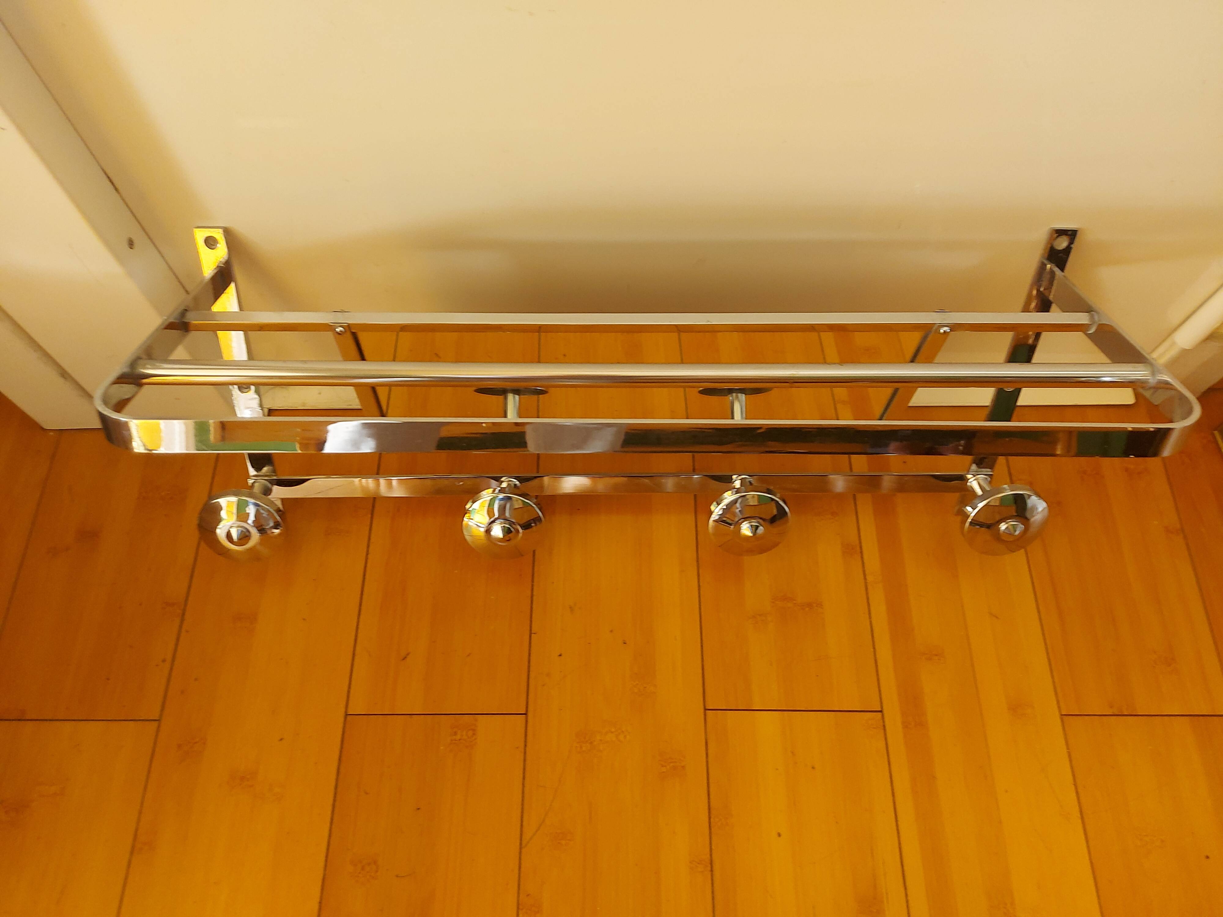 Wall-mounted mat rack, 40's hat rack