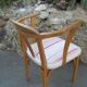 Armchair, beech and fabric