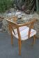 Armchair, beech and fabric