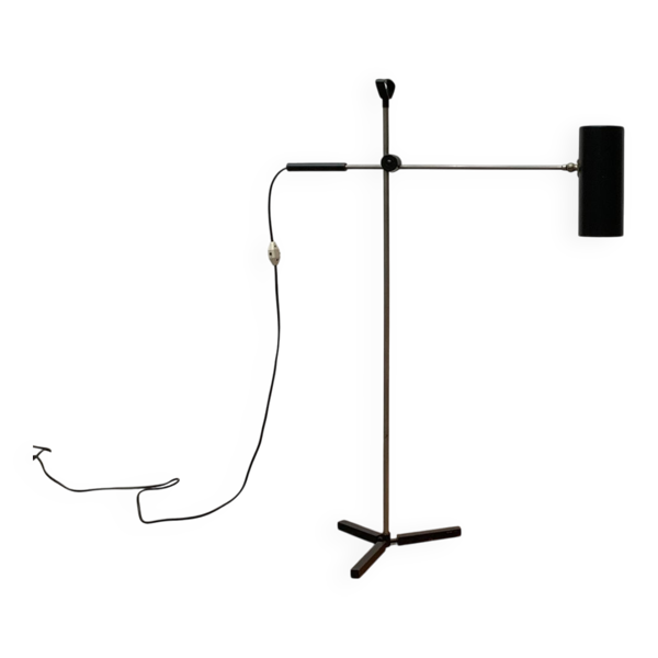Lampe sur pied minimaliste modèle 8028 de style milieu du siècle par J.J.M. Hoogervorst pour Anvia