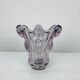 Giraffe vase in Art Vannes crystal, 1950, vintage