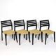 Scandinavian wooden and rope chairs