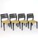 Scandinavian wooden and rope chairs