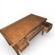 Antique Louis XVI / Directory desk – gilded leather – 5 drawers – keys