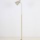 Dansa lamp / C. V. Østergaard floor lamp / reading lamp with "rocket" base / 1960s / 1970s / brass / Danish modern design