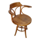 Gemla wooden swivel chair 1950 sweden