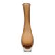 Vase en verre ambré