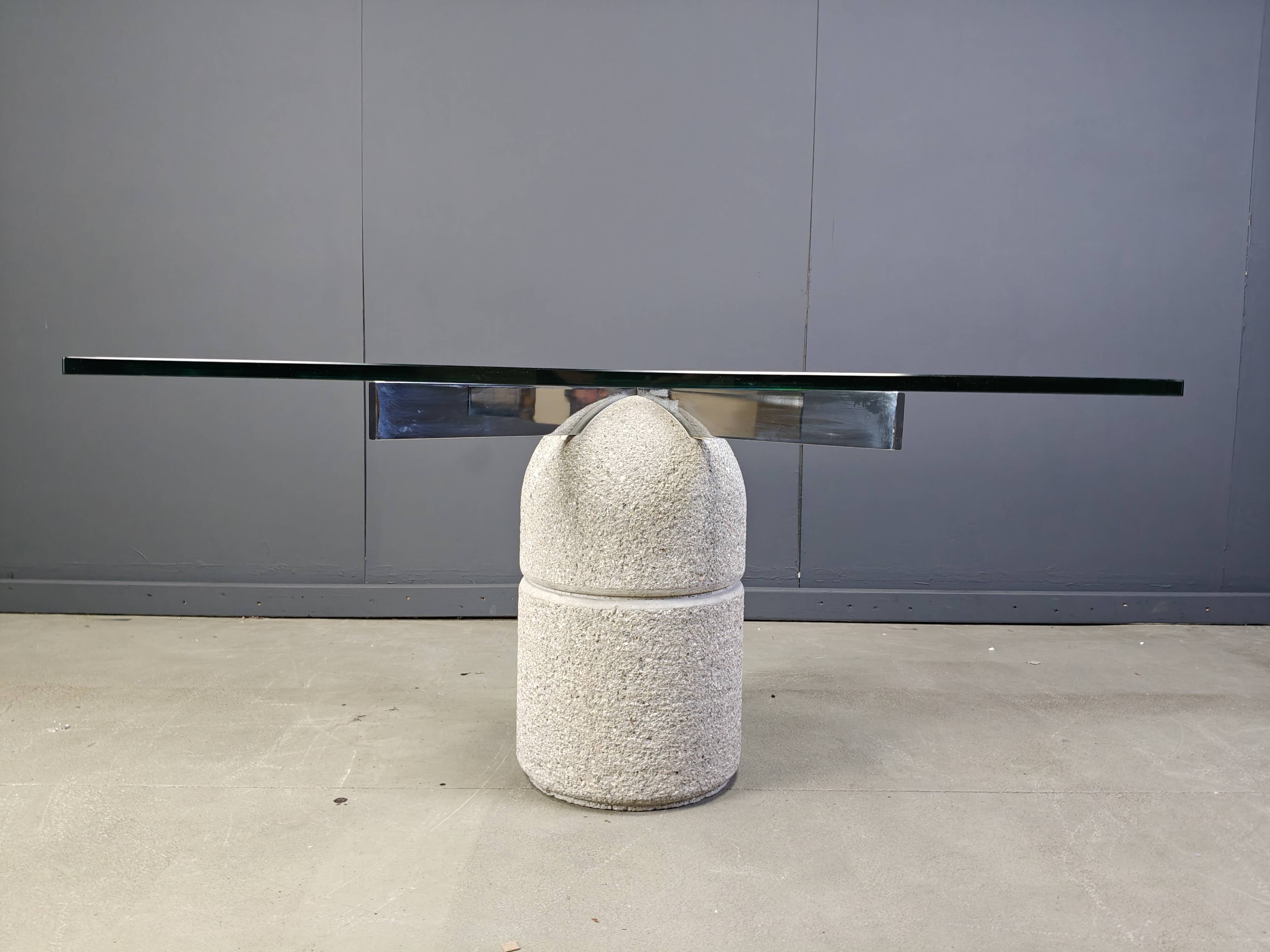Giovanni Offredi "Paracarro" Dining Table for Saporiti, 1970s