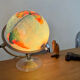 World map lamp Scan-globe Denmark vintage 1972 swivel & tiltable