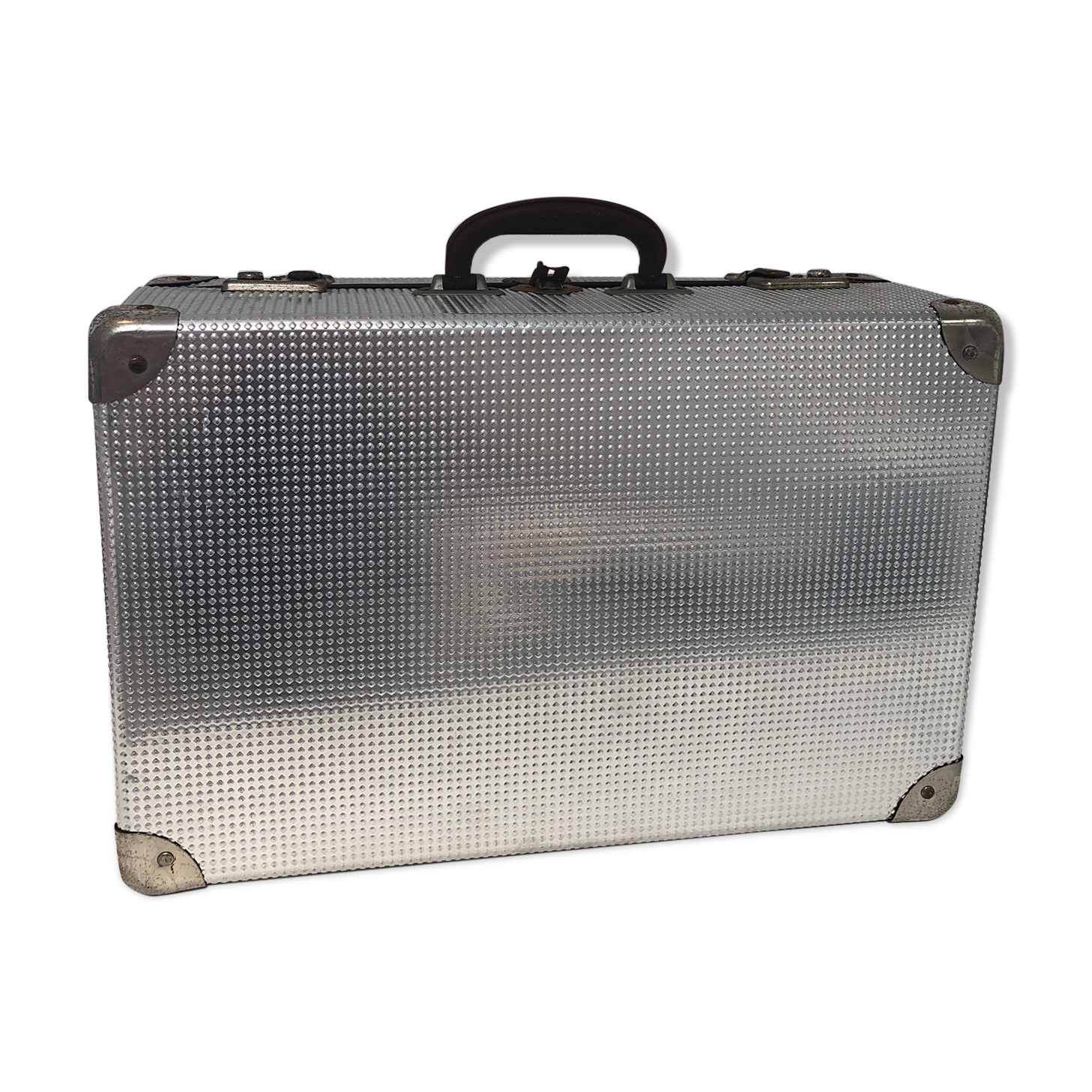 Vintage aluminum suitcase, 1960