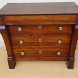 Antique solid walnut chest of drawers