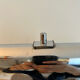 Vintage modernist wall lamp to tighten, chromed metal, Austria 1930