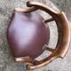 Louis Philippe leather office armchair