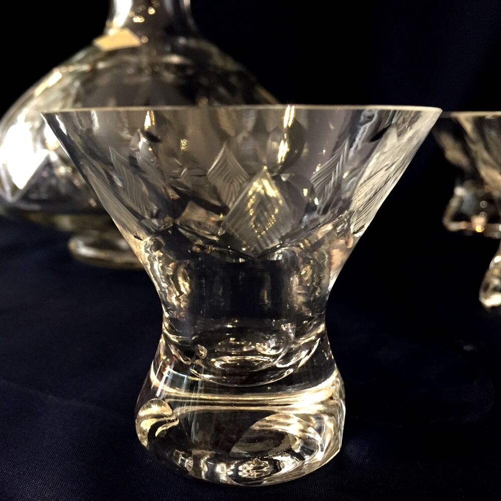 Crystal liqueur service years 1930/1940