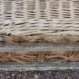 Old and large wicker baker's basket - 1920s-30s