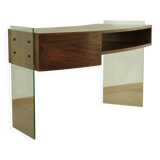 Bureau en verre français des années 1950