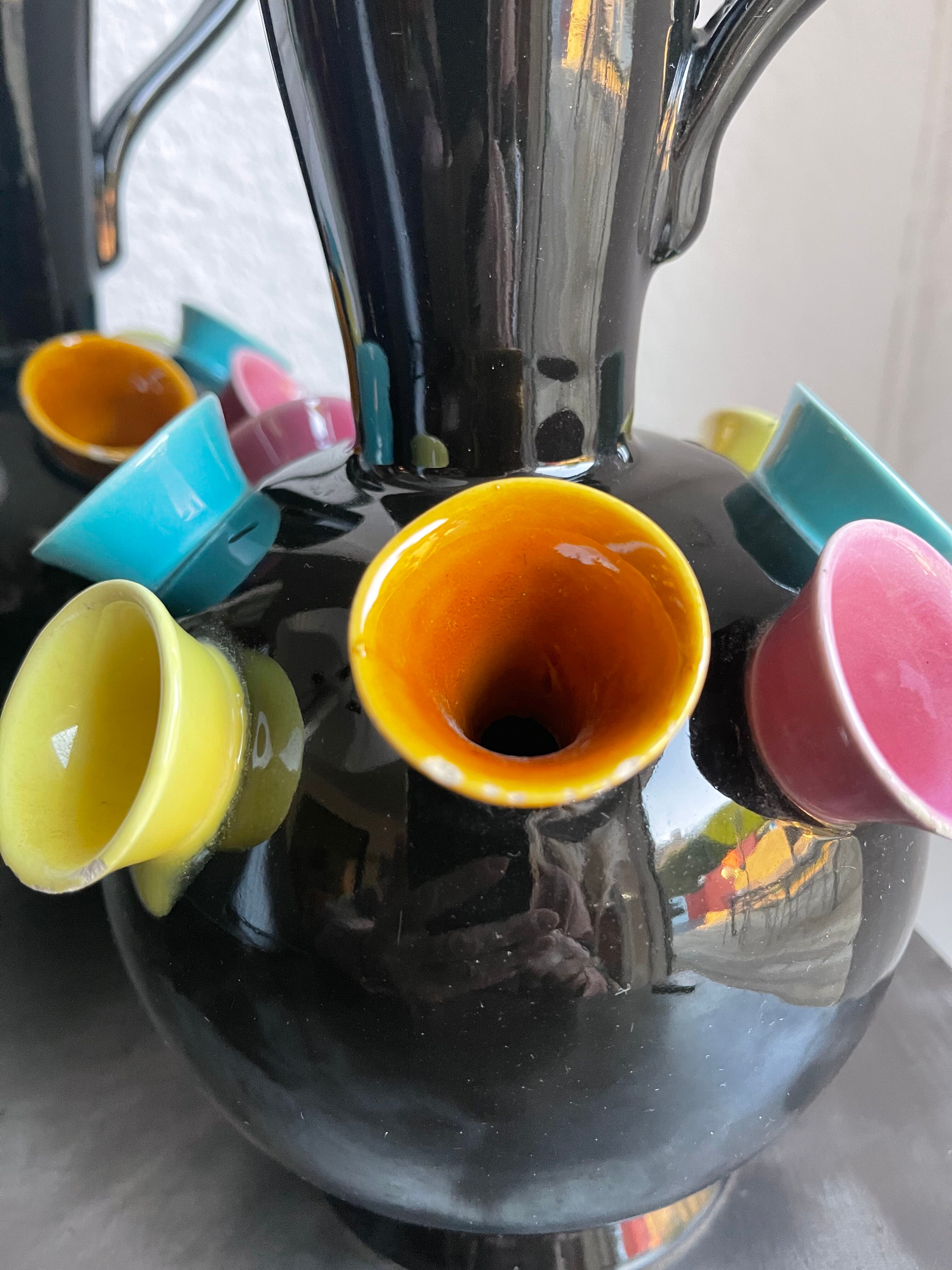 Pair of vintage Ray Camart Vallauris vases 50/60