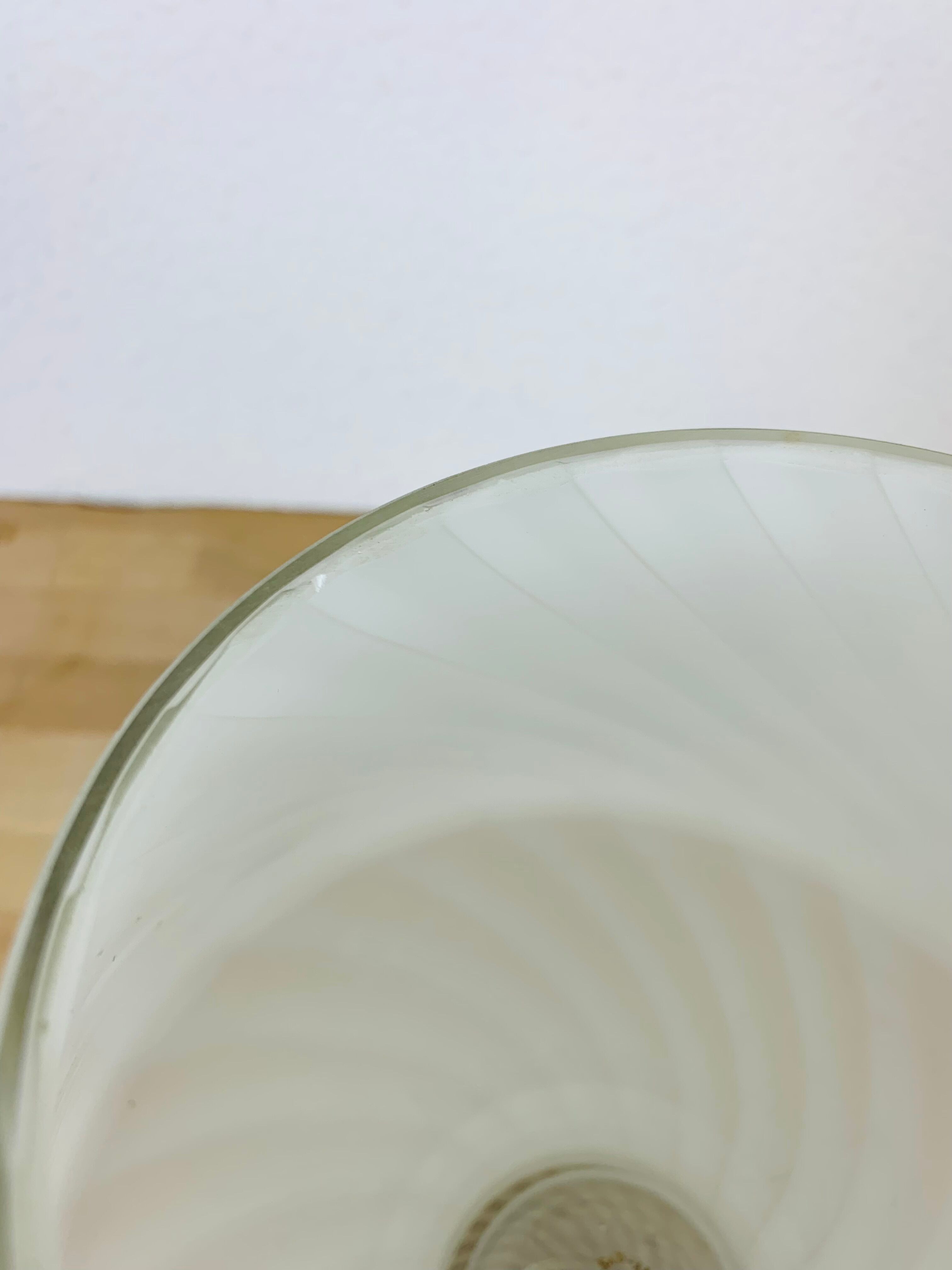 Mushroom lamp Murano white 70's