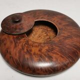 Beautiful Old Box, round, in Elm Magnifying Glass or Thuya