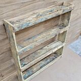 Burmese teak wall shelf