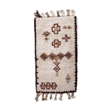 Vintage moroccan rug berber handmade 74cm x 136cm 1970s