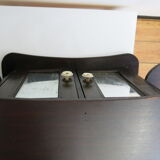 Old mirror wall-mounted toilet cabinet