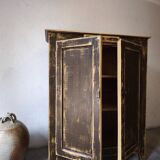 Buffet parisien en bois patiné marron